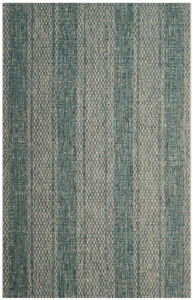 Safavieh Courtyard Cy8736 - 37212 Light Grey / Teal Rugs - Safavieh - cy8736 - 37212 - 2