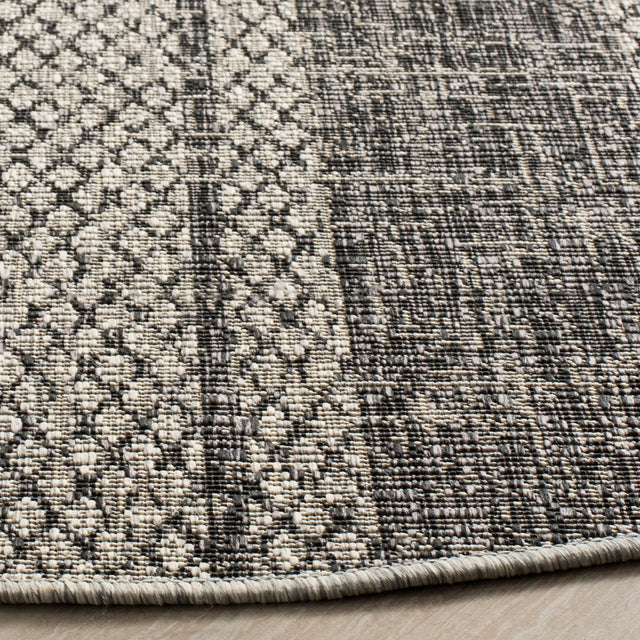 Safavieh Courtyard Cy8736 Light Grey/Black Rug - Safavieh - cy8736 - 37612 - 810