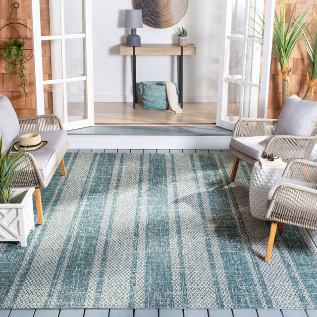 Safavieh Courtyard Cy8736 Light Grey/Teal Rug - Safavieh - cy8736 - 37212 - 4r