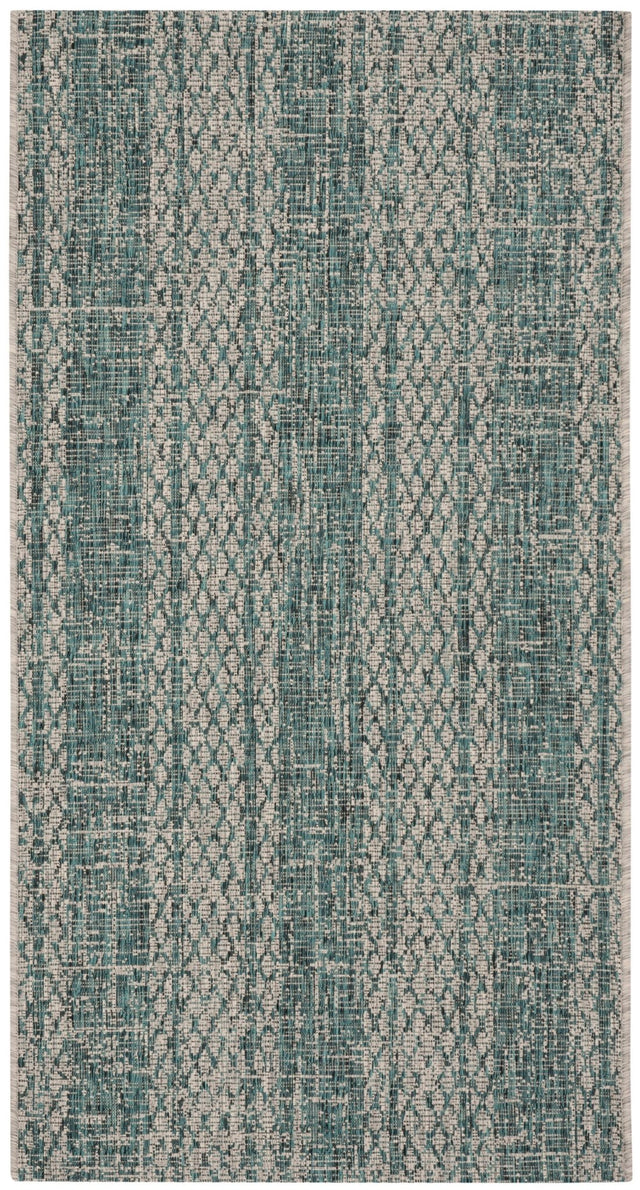 Safavieh Courtyard Cy8736 Light Grey/Teal Rug - Safavieh - cy8736 - 37212 - 4r