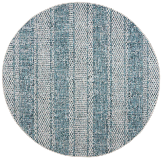 Safavieh Courtyard Cy8736 Light Grey/Teal Rug - Safavieh - cy8736 - 37212 - 4r