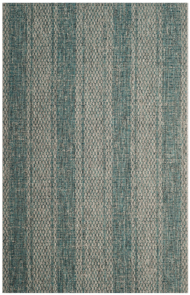 Safavieh Courtyard Cy8736 Light Grey/Teal Rug - Safavieh - cy8736 - 37212 - 9