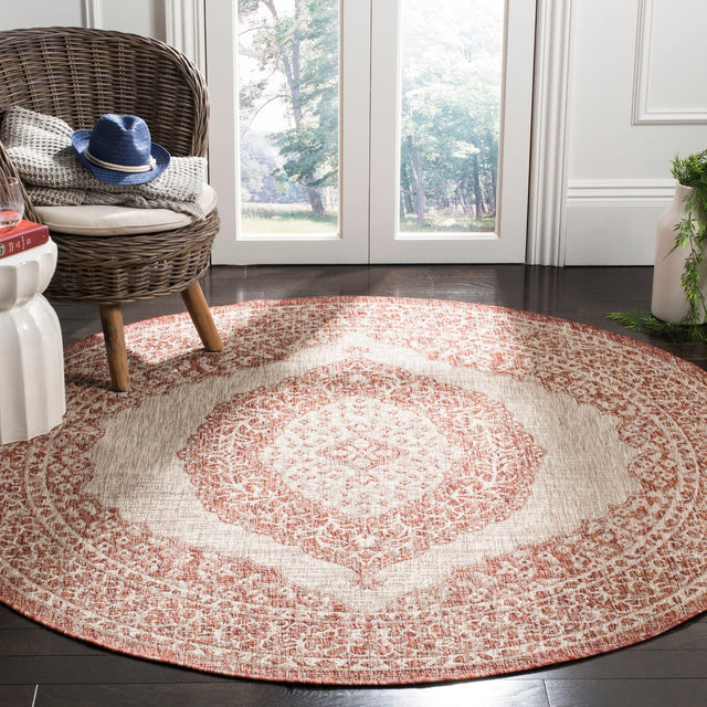 Safavieh Courtyard Cy8751 Light Beige/Terracotta Rug - Safavieh - cy8751 - 36512 - 4r