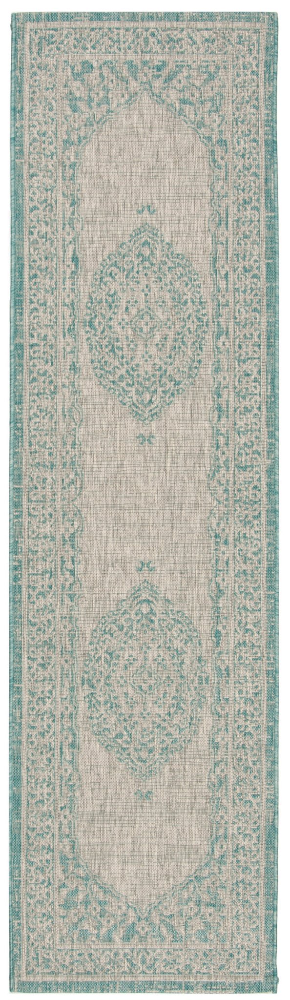 Safavieh Courtyard Cy8751 Light Grey/Aqua Rug - Safavieh - cy8751 - 37112 - 27