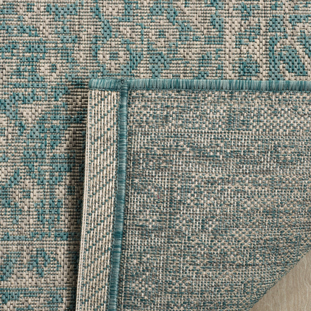 Safavieh Courtyard Cy8751 Light Grey/Aqua Rug - Safavieh - cy8751 - 37112 - 4r