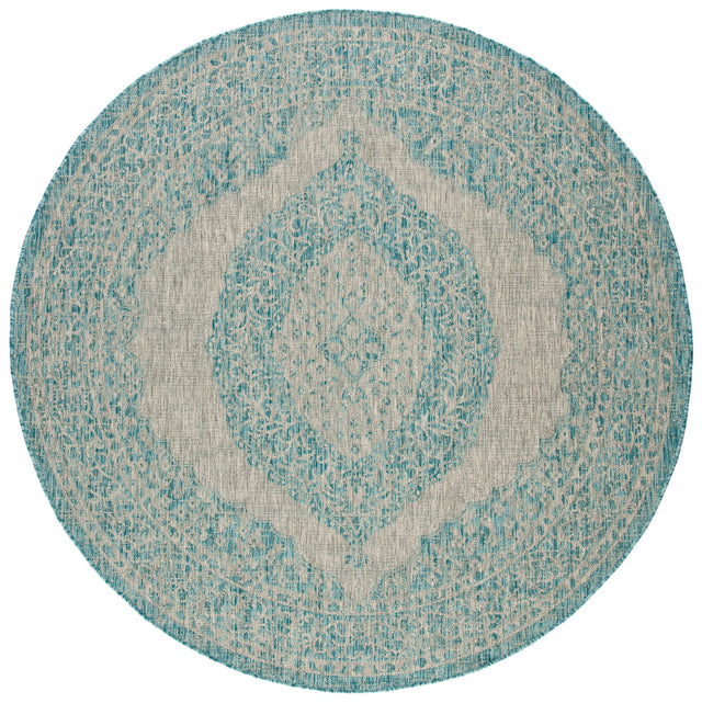 Safavieh Courtyard Cy8751 Light Grey/Aqua Rug - Safavieh - cy8751 - 37112 - 4r