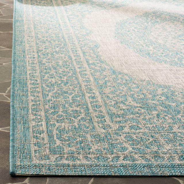 Safavieh Courtyard Cy8751 Light Grey/Aqua Rug - Safavieh - cy8751 - 37112 - 4r