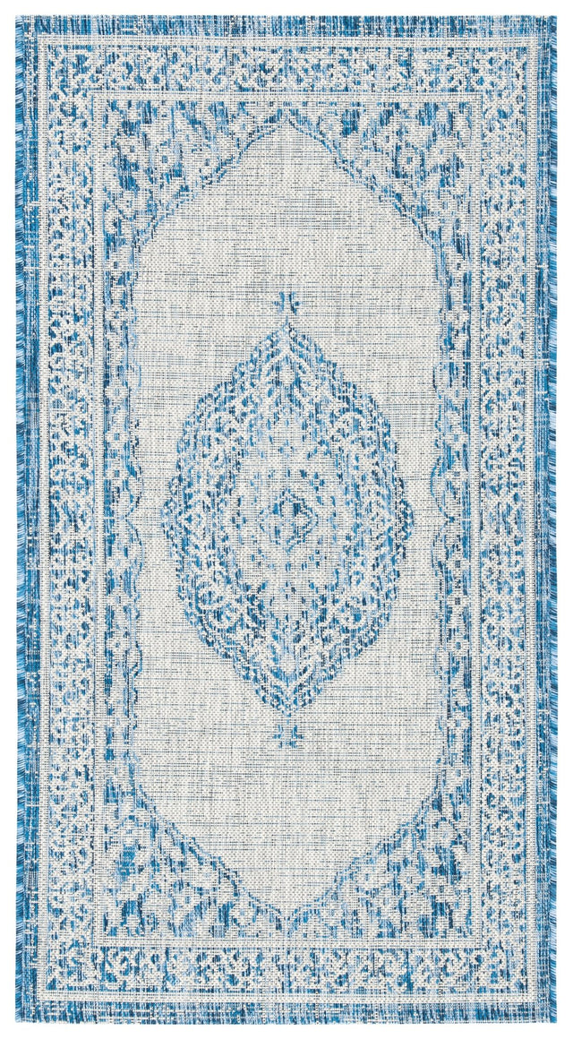 Safavieh Courtyard Cy8751 Light Grey/Blue Rug - Safavieh - cy8751 - 36812 - 5r
