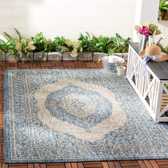 Safavieh Courtyard Cy8751 Light Grey/Blue Rug - Safavieh - cy8751 - 36812 - 810