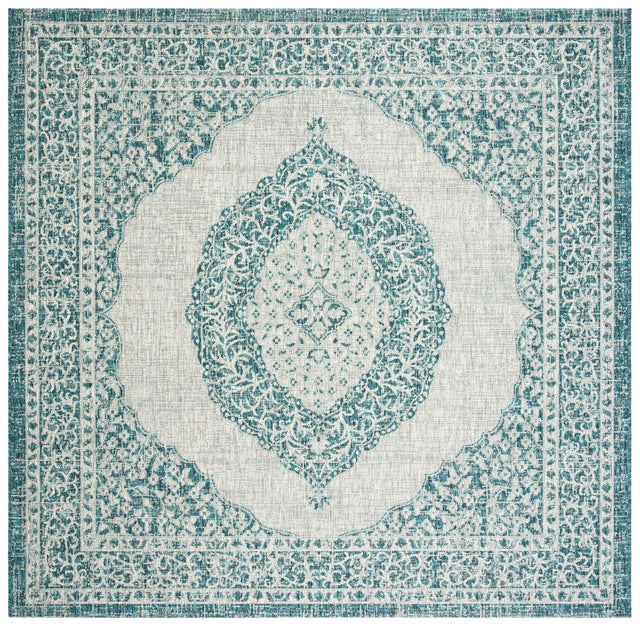Safavieh Courtyard Cy8751 Light Grey/Teal Rug - Safavieh - cy8751 - 37212 - 27