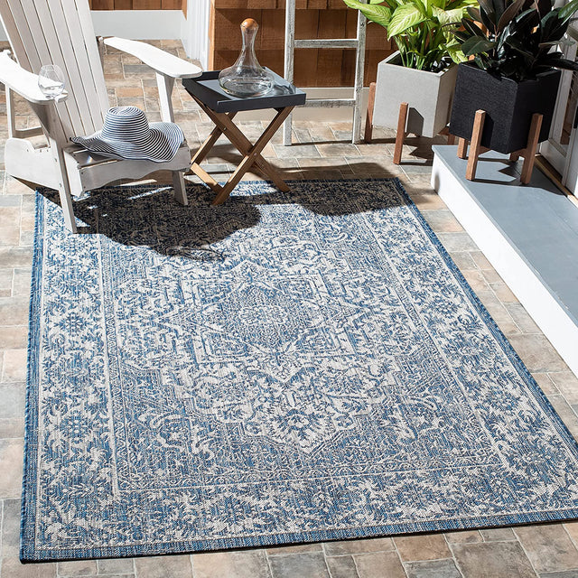 Safavieh Courtyard Cy8763 - 36821 Navy/Light Grey Rugs - Safavieh - cy8763 - 36821 - 3