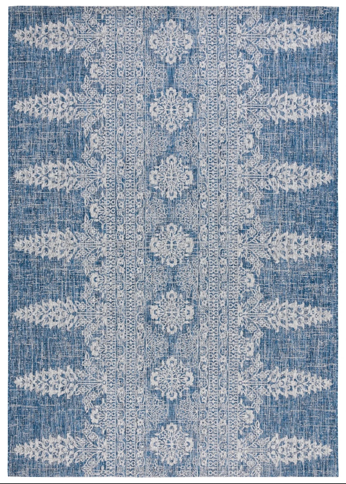 Safavieh Courtyard 8'-0" x 11'-0" Rug in Navy / Grey