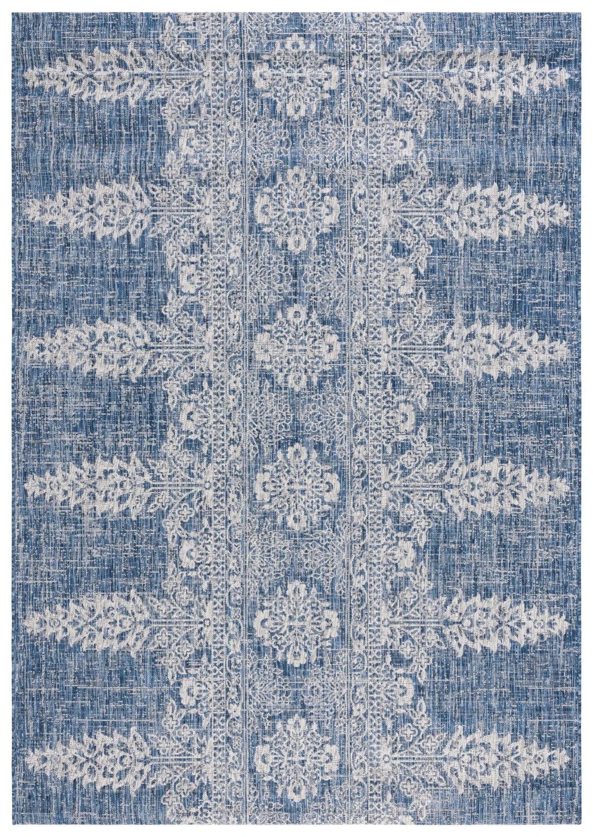 Safavieh Courtyard 6'-7" x 9'-6" Rug in Navy / Grey