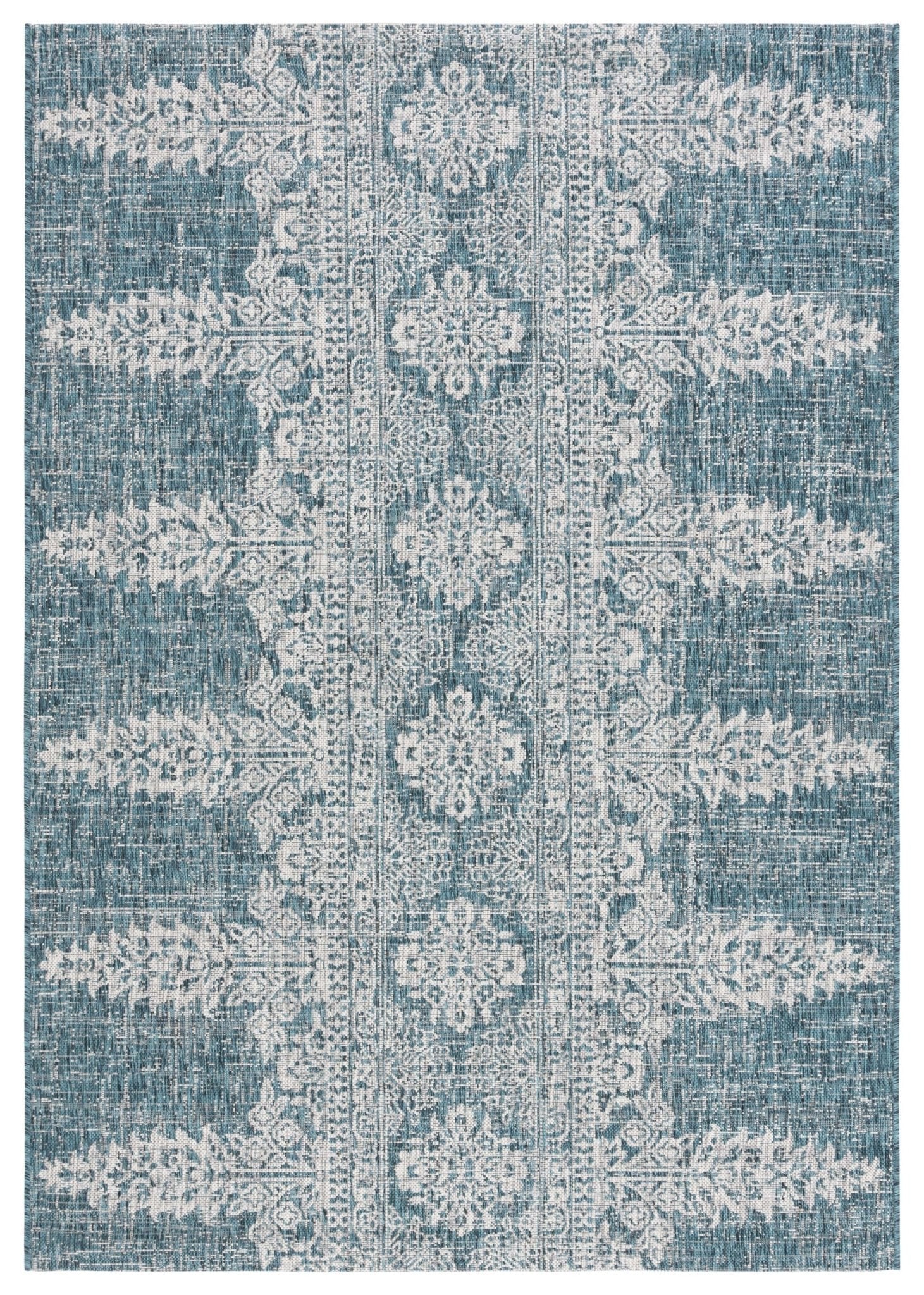 Safavieh Courtyard Cy8796 - 37221 Teal/Grey Rug - Safavieh - cy8796 - 37221 - 5