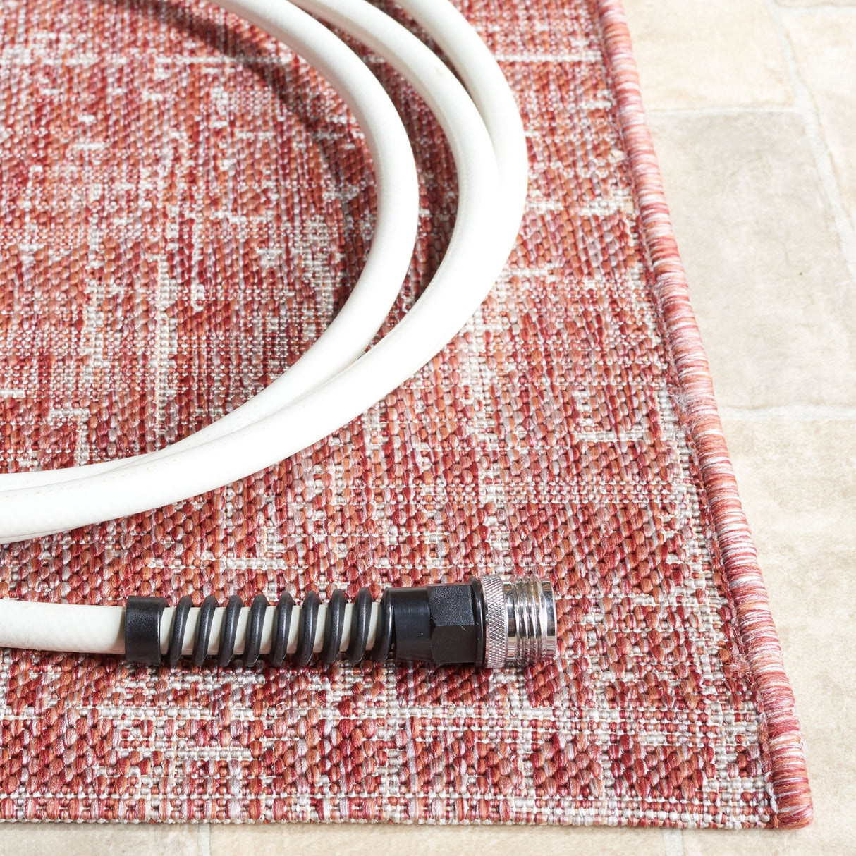 Safavieh Courtyard Cy8806 - 36521 Rust/Beige Rug - Safavieh - cy8806 - 36521 - 5