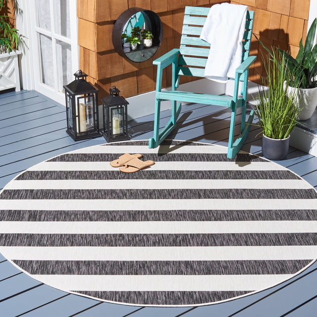 Safavieh Courtyard Cy8812 Ivory/Black Rug - Safavieh - cy8812 - 53712 - 7r