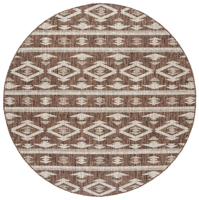 Safavieh Courtyard Cy8863 - 36321 Brown/Ivory Rugs - Safavieh - cy8863 - 36321 - 7r
