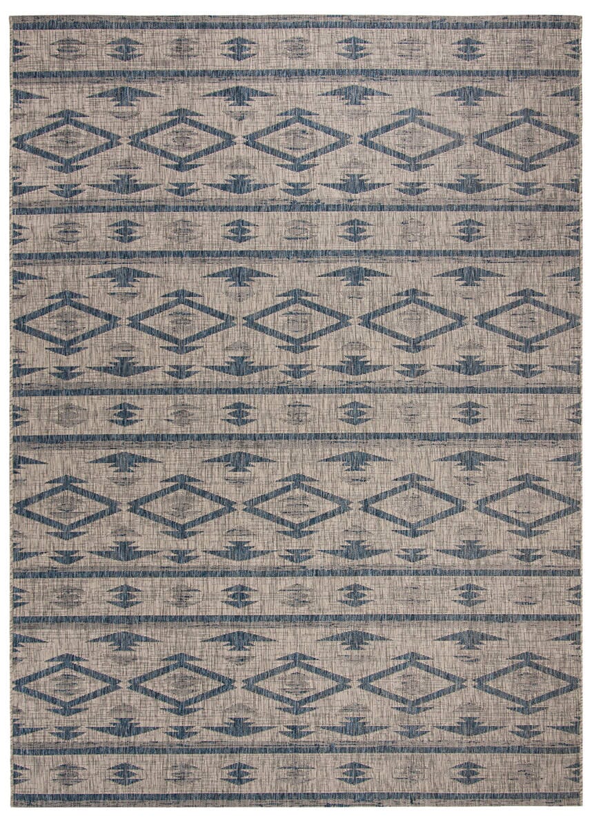 Safavieh Courtyard Cy8863 - 36812 Grey / Navy Rugs - Safavieh - cy8863 - 36812 - 7r