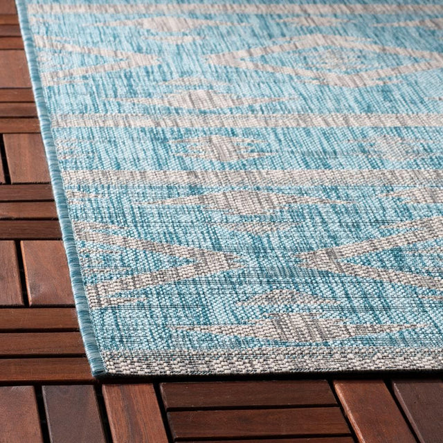 Safavieh Courtyard Cy8863 - 37121 Aqua/Grey Rugs - Safavieh - cy8863 - 37121 - 7r