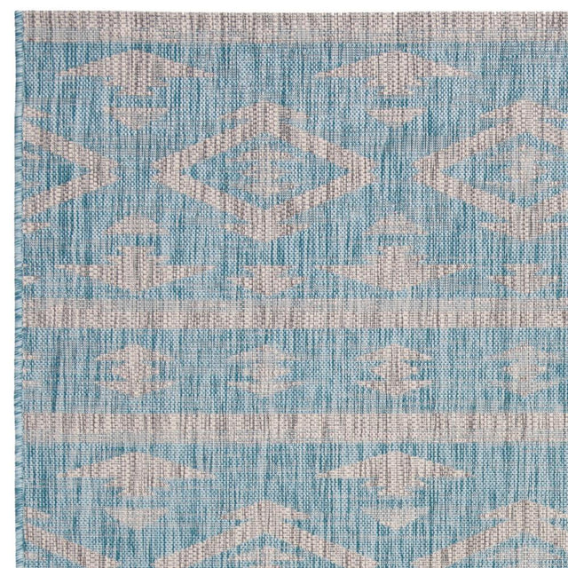 Safavieh Courtyard Cy8863 - 37121 Aqua/Grey Rugs - Safavieh - cy8863 - 37121 - 7r