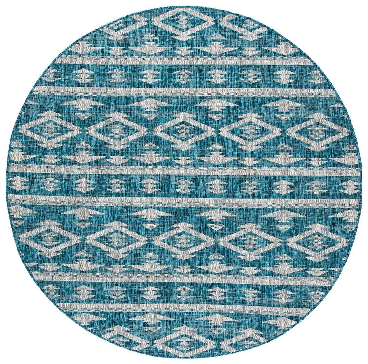 Safavieh Courtyard Cy8863 - 37221 Teal/Grey Rugs - Safavieh - cy8863 - 37221 - 7r