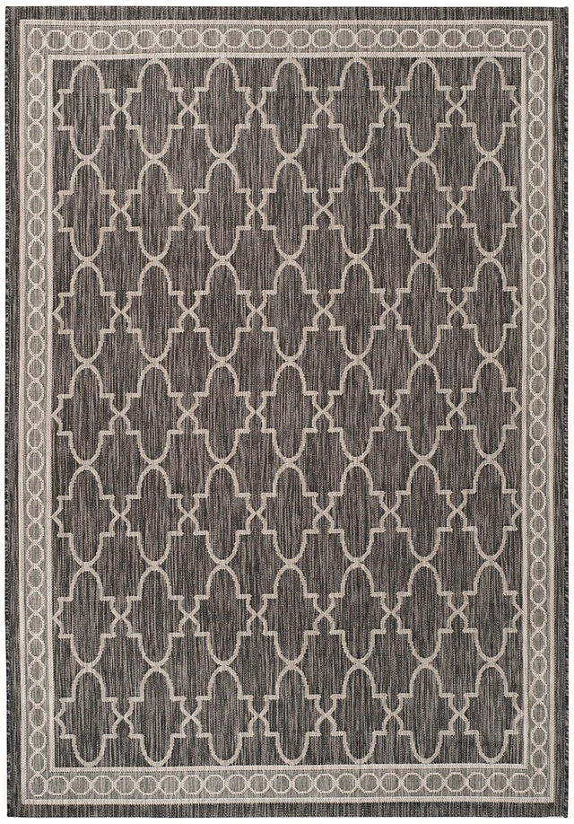 Safavieh Courtyard Cy8871 - 36621 Black / Beige Rugs - Safavieh - cy8871 - 36621 - 7sq