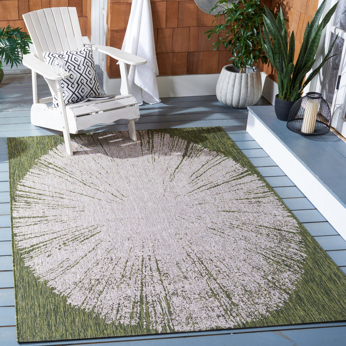 Safavieh Courtyard Cy8893 Beige/Dark Green Rug - Safavieh - cy8893 - 37921 - 2