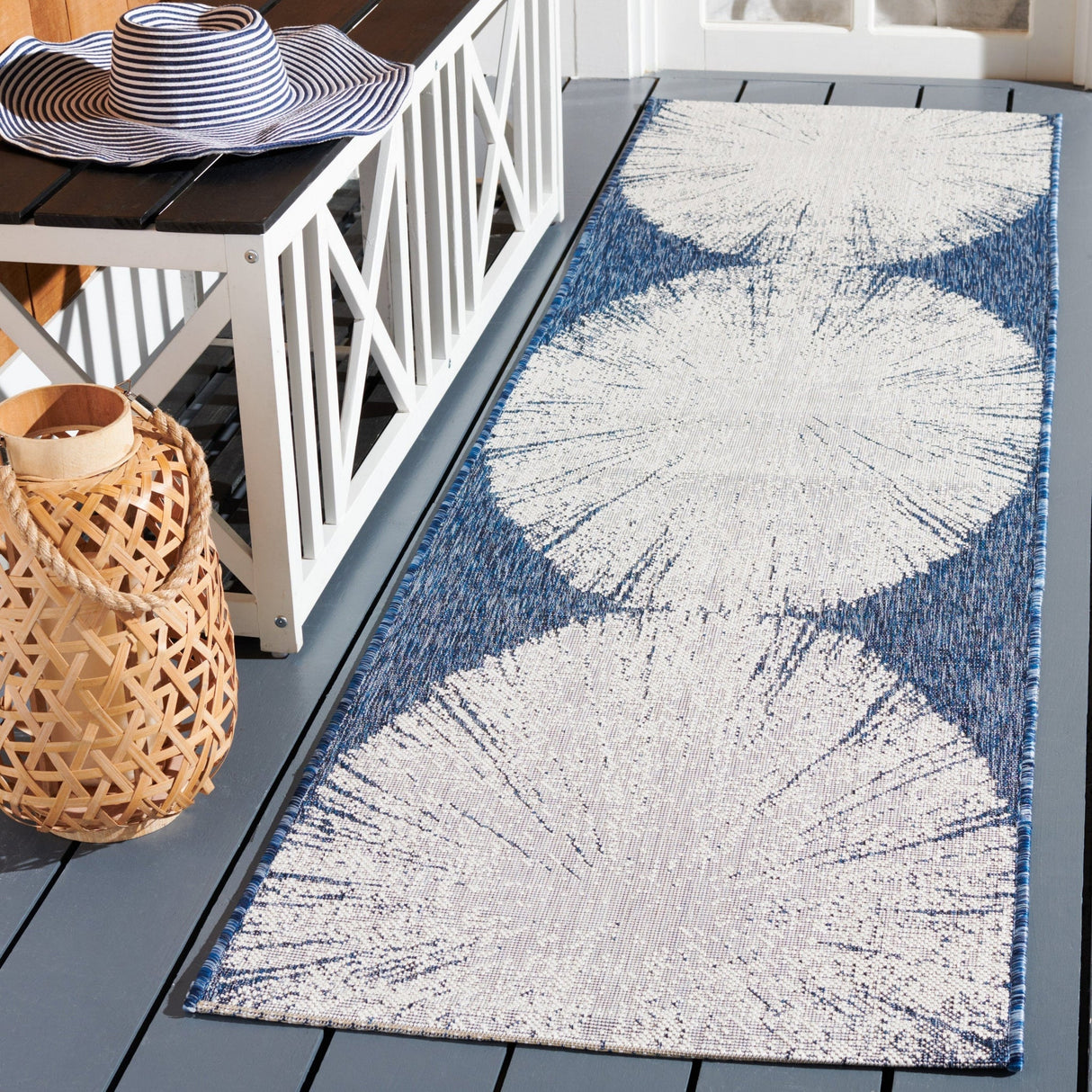 Safavieh Courtyard Cy8893 Beige/Navy Rug - Safavieh - cy8893 - 53421 - 7r