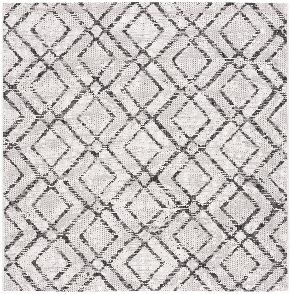 Safavieh Courtyard Cy8951 - 53712 Ivory/Black Rug - Safavieh - cy8951 - 53712 - 7r