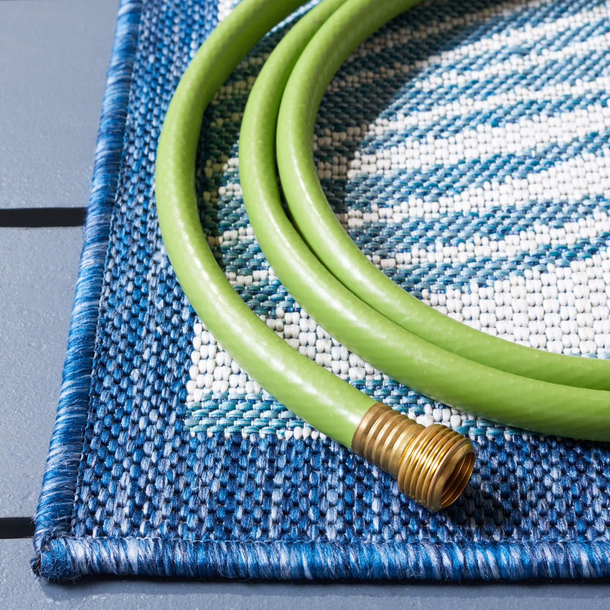 Safavieh Courtyard Cy9621 - 53424 Beige/Green Blue Rug - Safavieh - cy9621 - 53424 - 7r