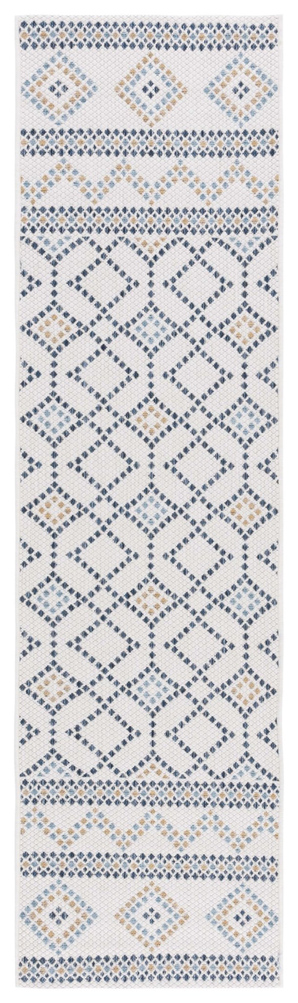 Safavieh Courtyard Cy9681 - 53455 Ivory/Navy Yellow Rug - Safavieh - cy9681 - 53455 - 28