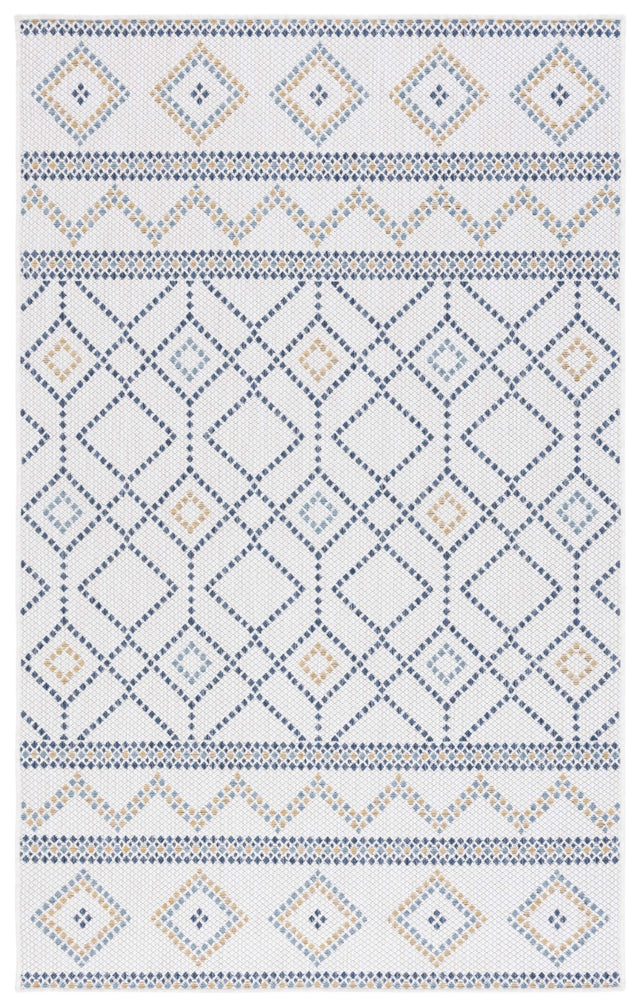 Safavieh Courtyard Cy9681 - 53455 Ivory/Navy Yellow Rug - Safavieh - cy9681 - 53455 - 4