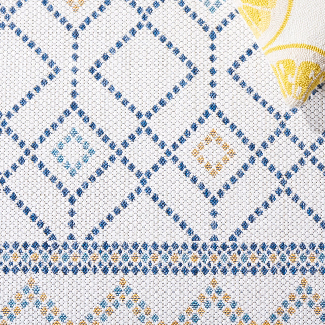 Safavieh Courtyard Cy9681 - 53455 Ivory/Navy Yellow Rug - Safavieh - cy9681 - 53455 - 7r