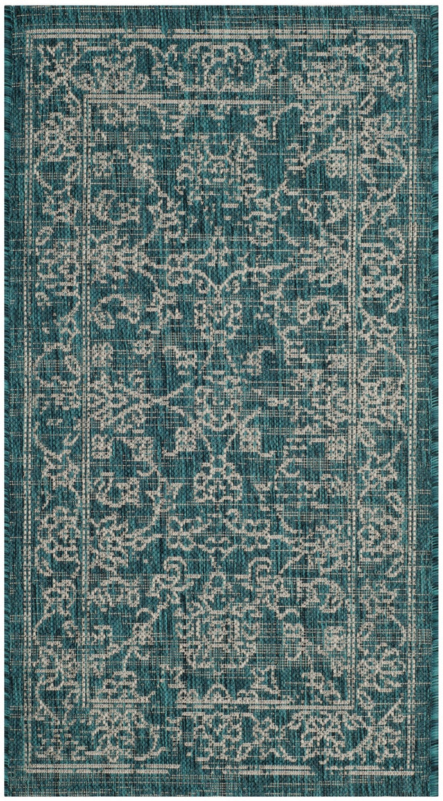 Safavieh Courtyard Cyb8680 - 37221 Turquoise Rug - Safavieh - cyb8680 - 37221 - 5