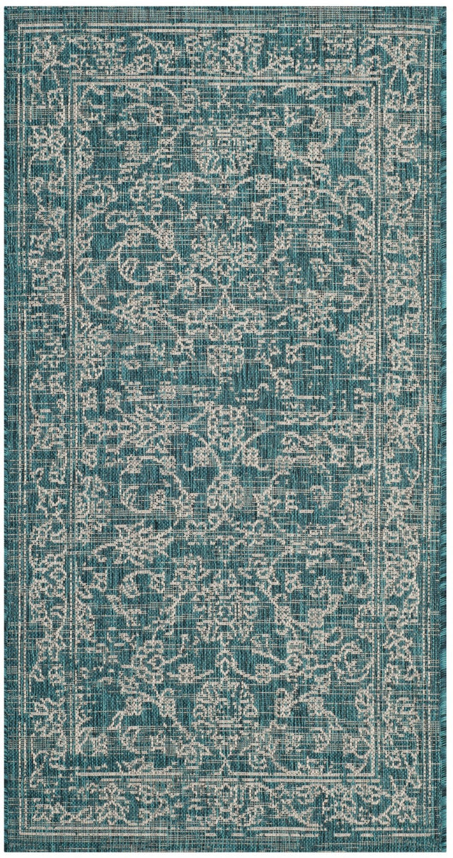 Safavieh Courtyard Cyb8680 - 37221 Turquoise Rug - Safavieh - cyb8680 - 37221 - 5