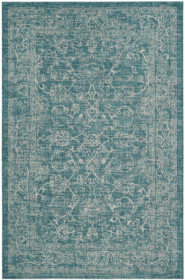 Safavieh Courtyard Cyb8680 - 37221 Turquoise Rug - Safavieh - cyb8680 - 37221 - 5