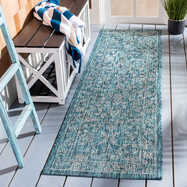 Safavieh Courtyard Cyb8680 - 37221 Turquoise Rug - Safavieh - cyb8680 - 37221 - 5