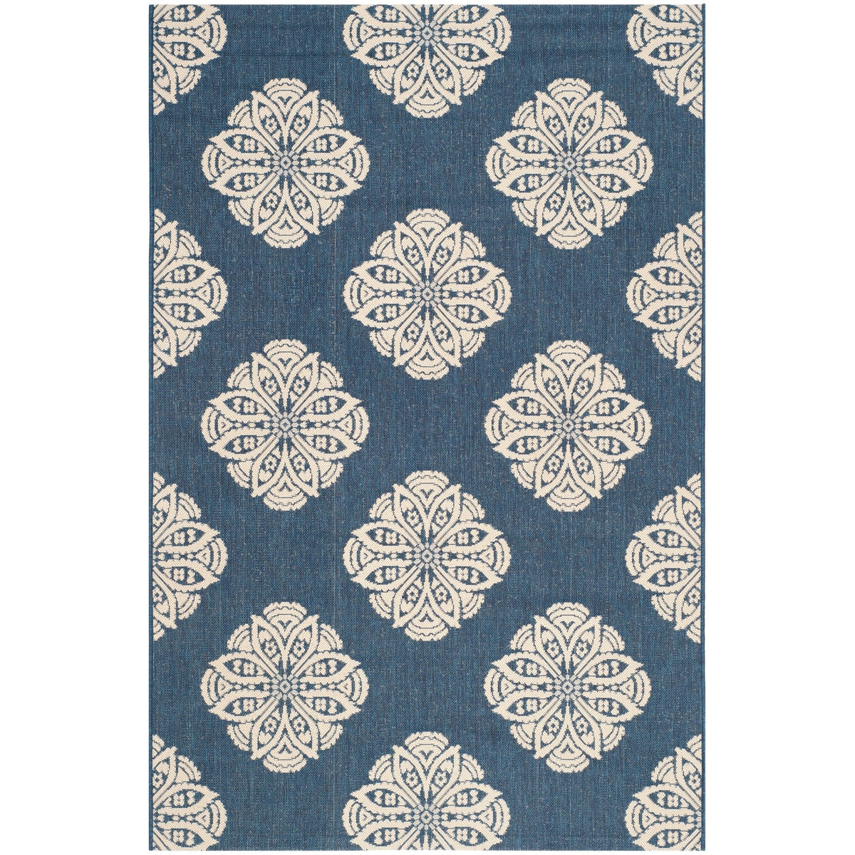Safavieh Courtyard Cyw2432A - 8 Navy/Beige Rugs - Safavieh - cyw2432a - 8