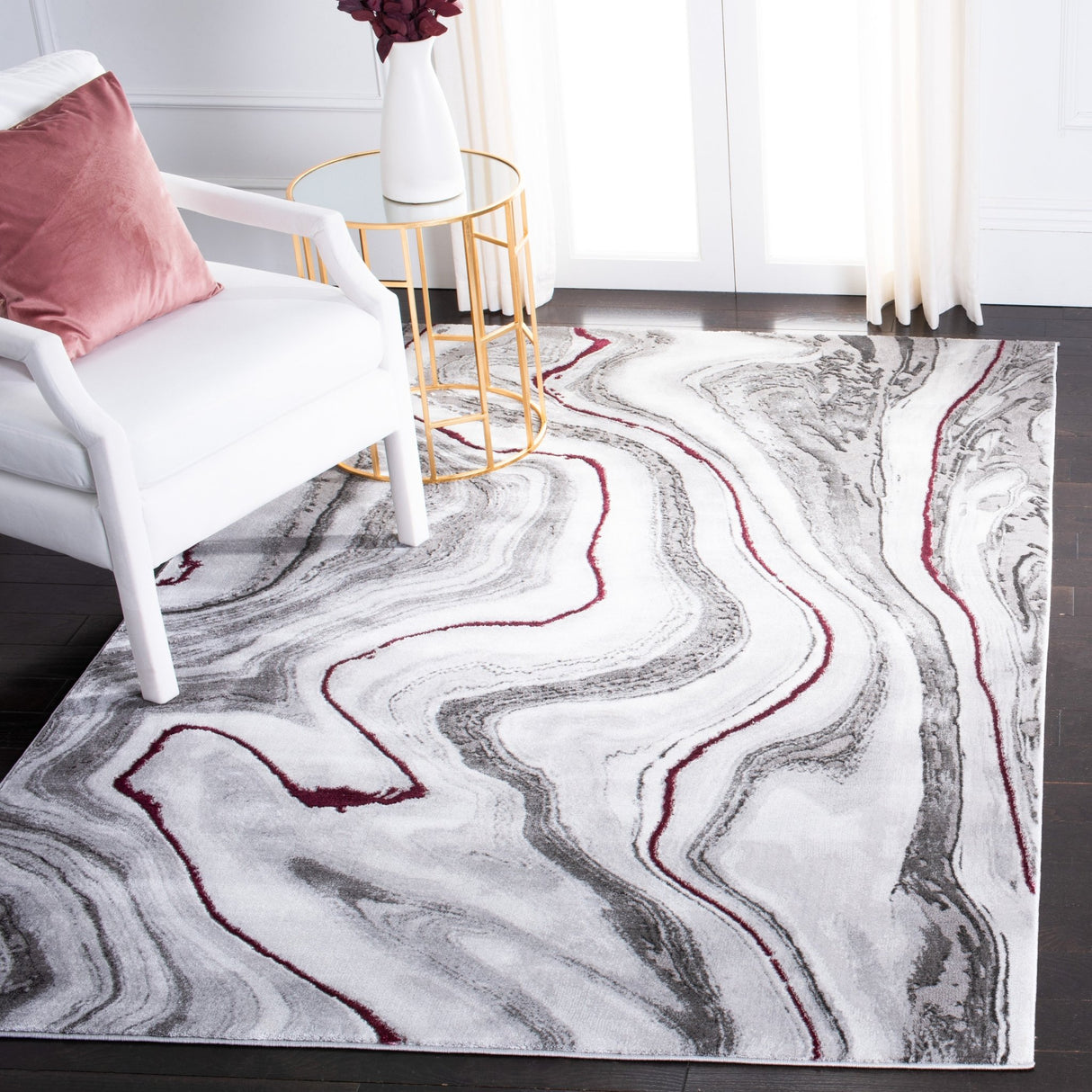 Safavieh Craft Cft819S Grey/Wine Rugs - Safavieh - cft819s - 3
