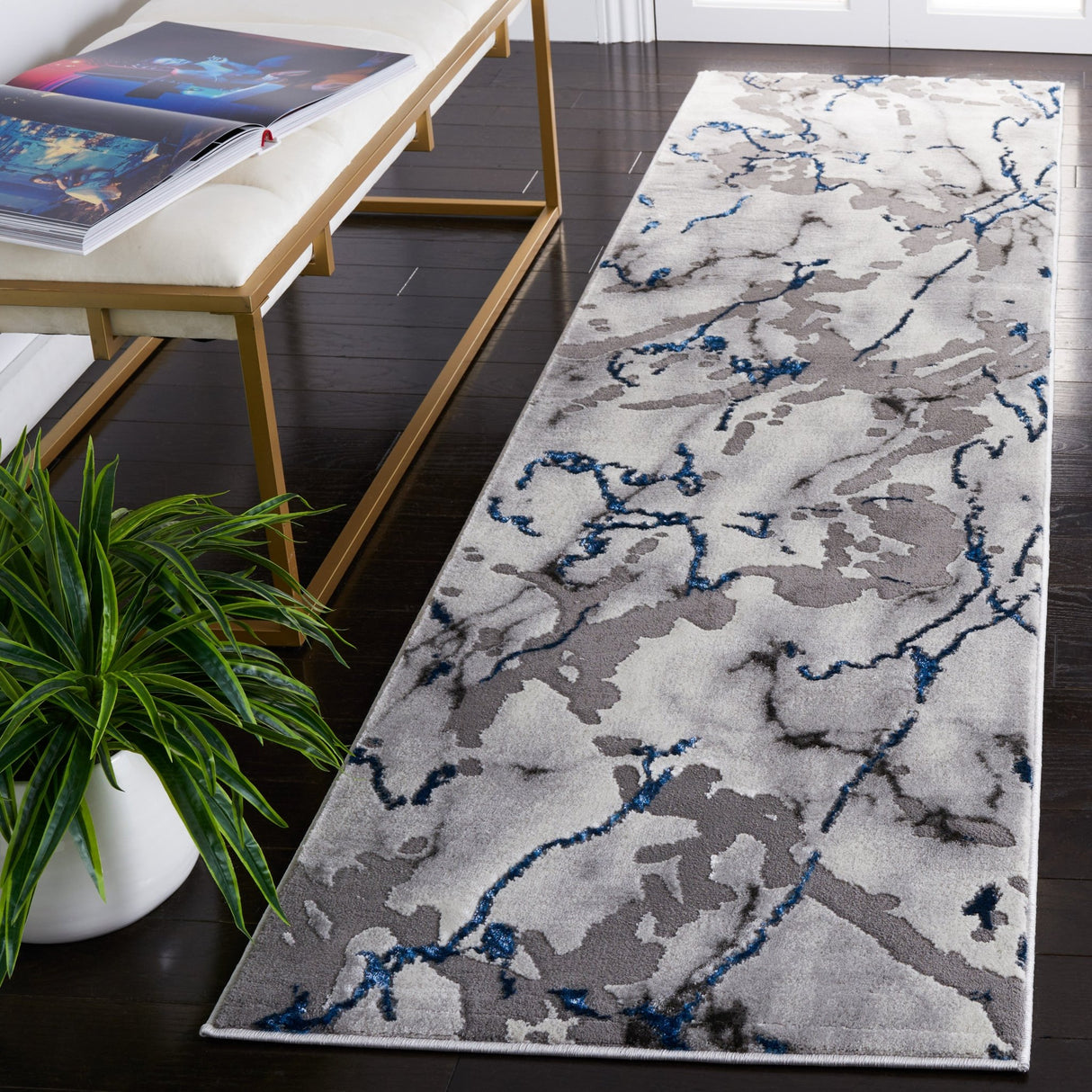 Safavieh Craft Cft852F Grey/Blue Rug - Safavieh - cft852f - 7r