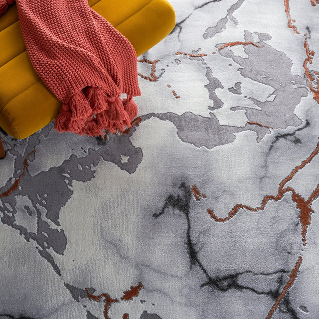 Safavieh Craft Cft852G Grey/Orange Rug - Safavieh - cft852g - 7r