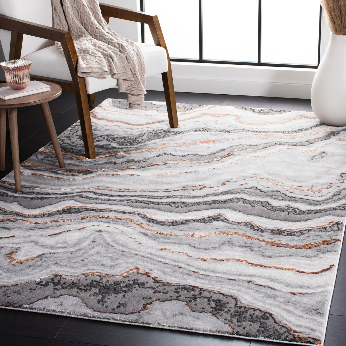 Safavieh Craft Cft858F Grey/Orange Rug - Safavieh - cft858f - 4