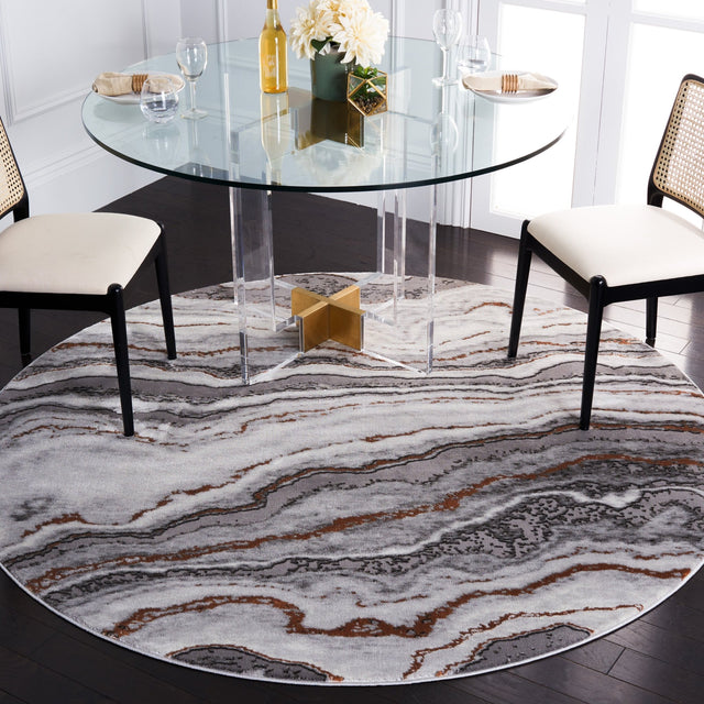 Safavieh Craft Cft858F Grey/Orange Rug - Safavieh - cft858f - 7r