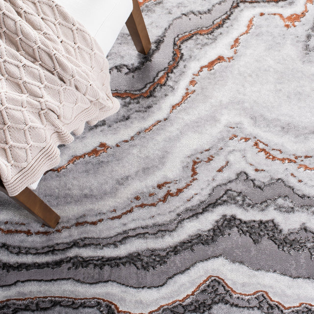 Safavieh Craft Cft858F Grey/Orange Rug - Safavieh - cft858f - 7r