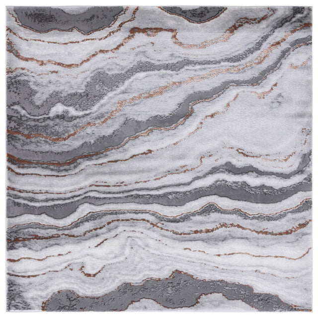 Safavieh Craft Cft858F Grey/Orange Rug - Safavieh - cft858f - 7sq