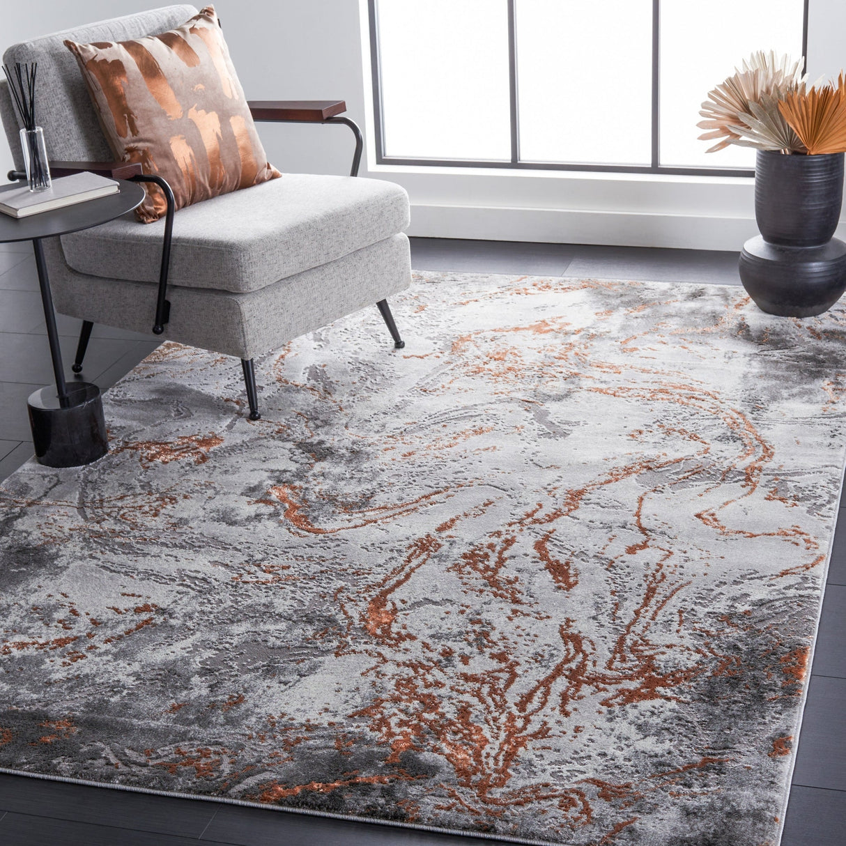 Safavieh Craft Cft864K Grey/Orange Rug - Safavieh - cft864k - 4