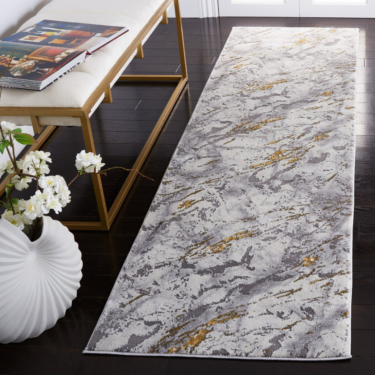 Safavieh Craft Cft866G Grey/Gold Rug - Safavieh - cft866g - 7r