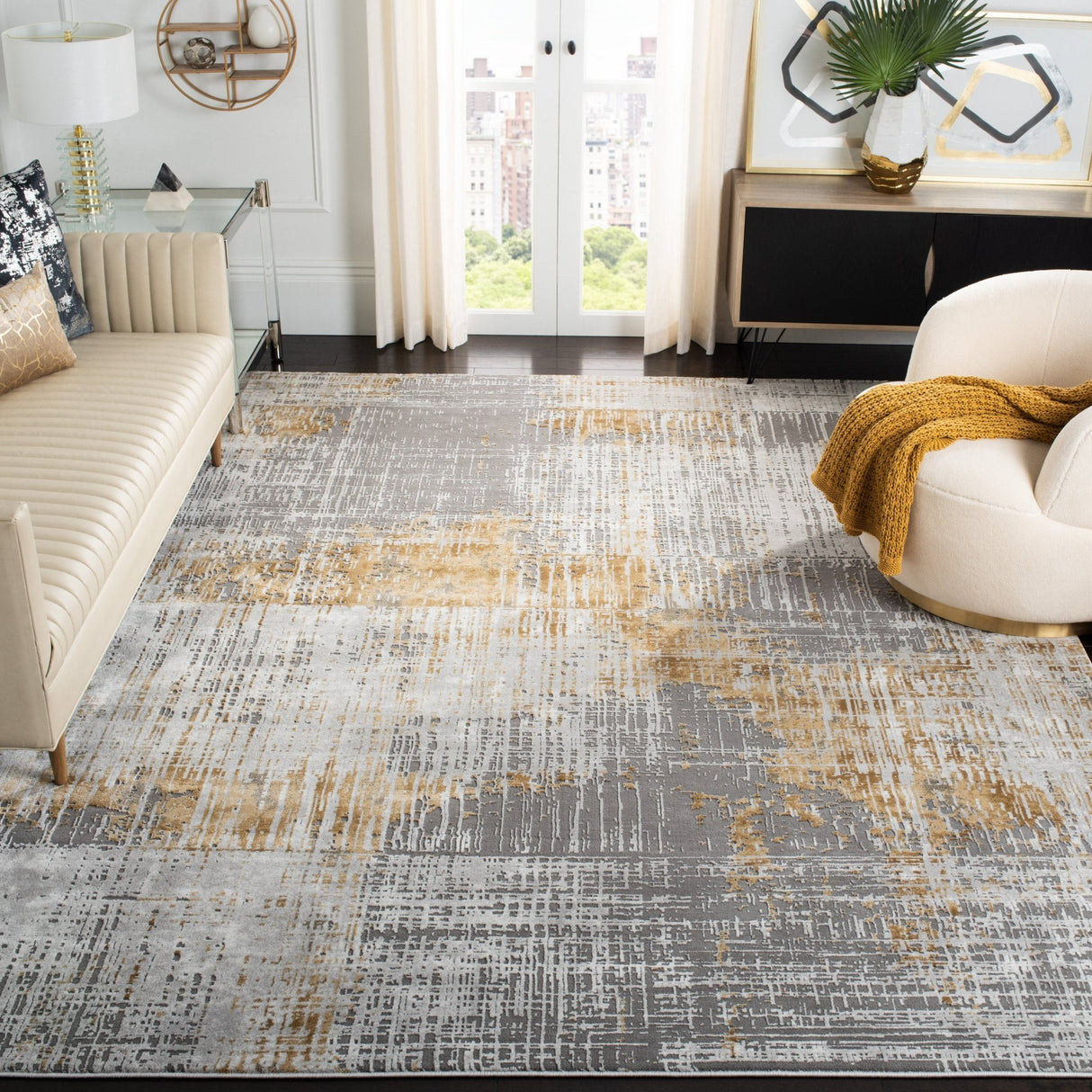 Safavieh Craft Cft874G Grey/Beige Rug - Safavieh - cft874g - 5r
