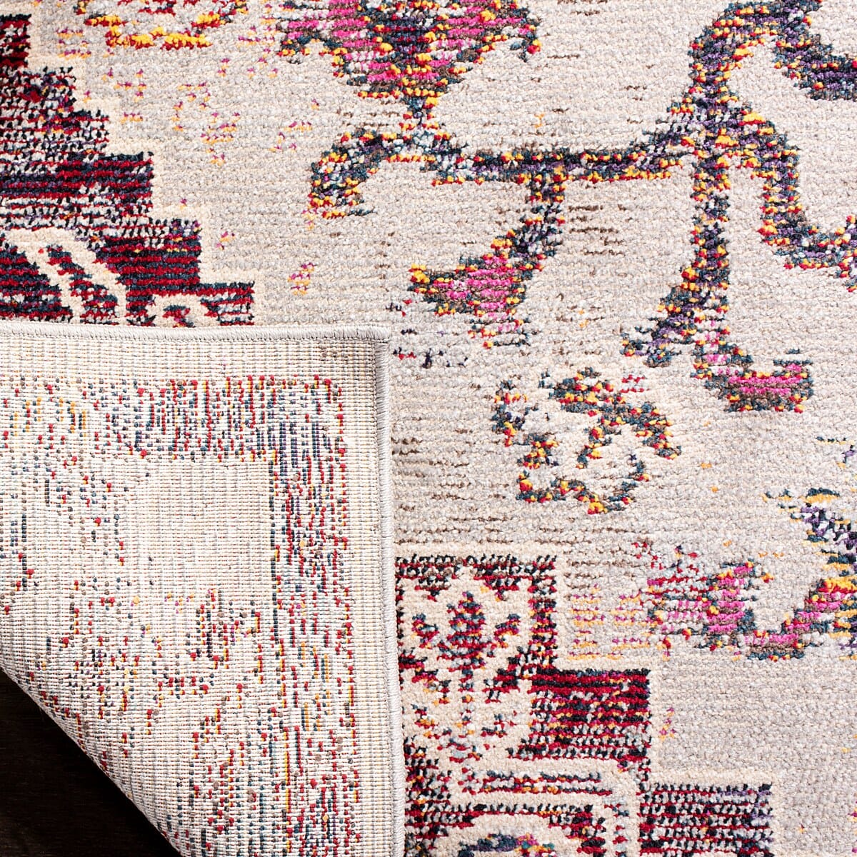 Safavieh Crystal Crs501F Light Blue/Burgundy Rug - Safavieh - crs501f - 3