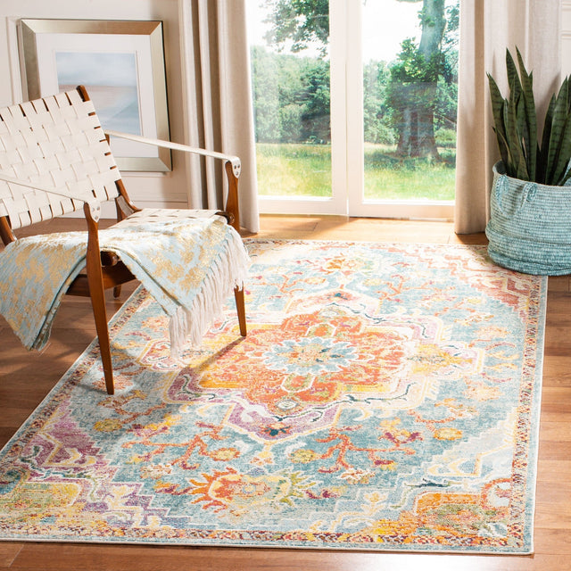 Safavieh Crystal Crs501K Orange/Teal Rug - Safavieh - crs501k - 3